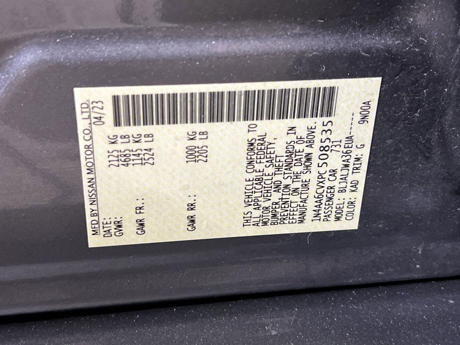 2023 Nissan Maxima SV