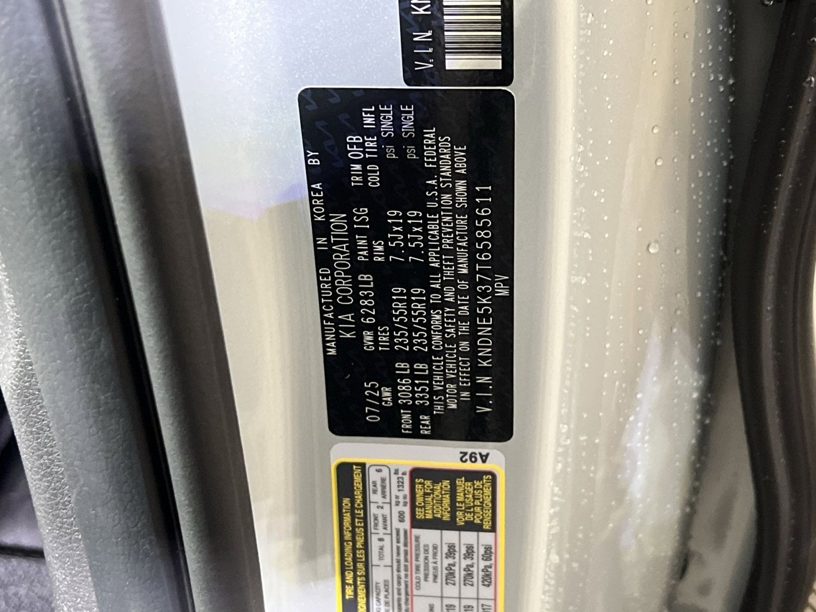 2026 Kia Carnival SX